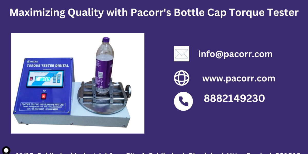 Maximizing Product Quality with Pacorr's Precise Bottle Cap Torque Testing Solutions